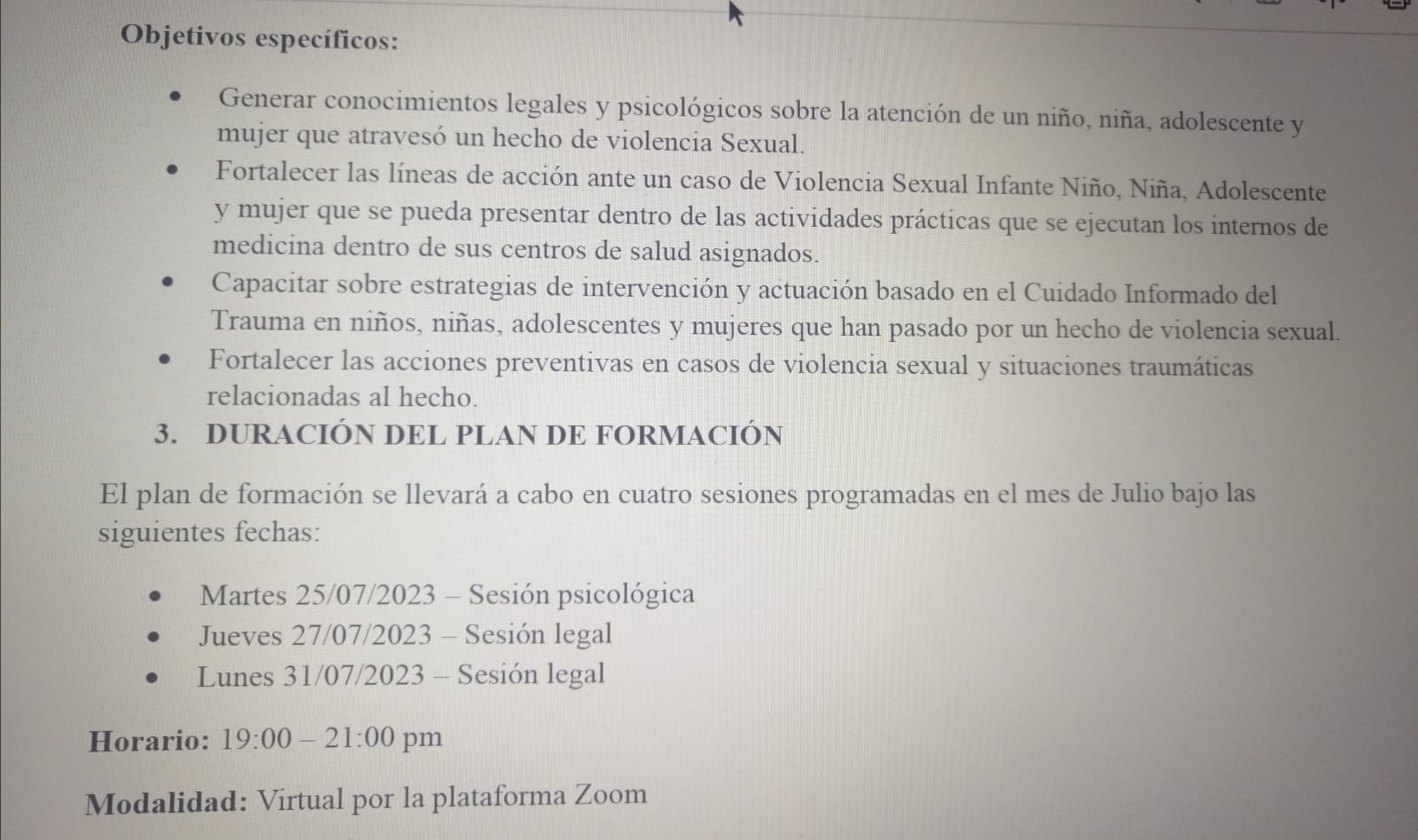 Capacitación UMSA 2023 - Imagen 1
