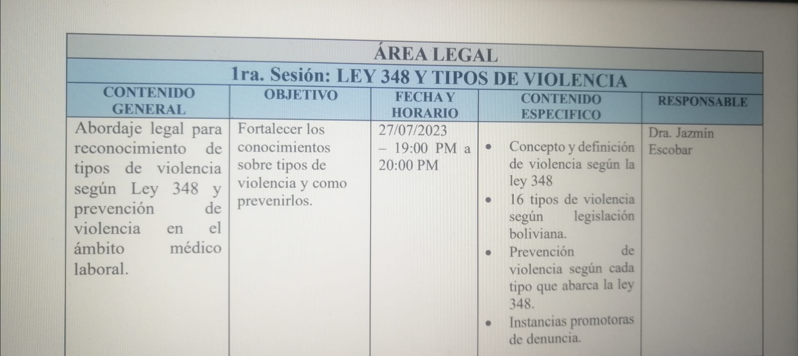 Capacitación UMSA 2023 - Imagen 2