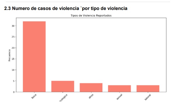 Distribución por tipo de violencia