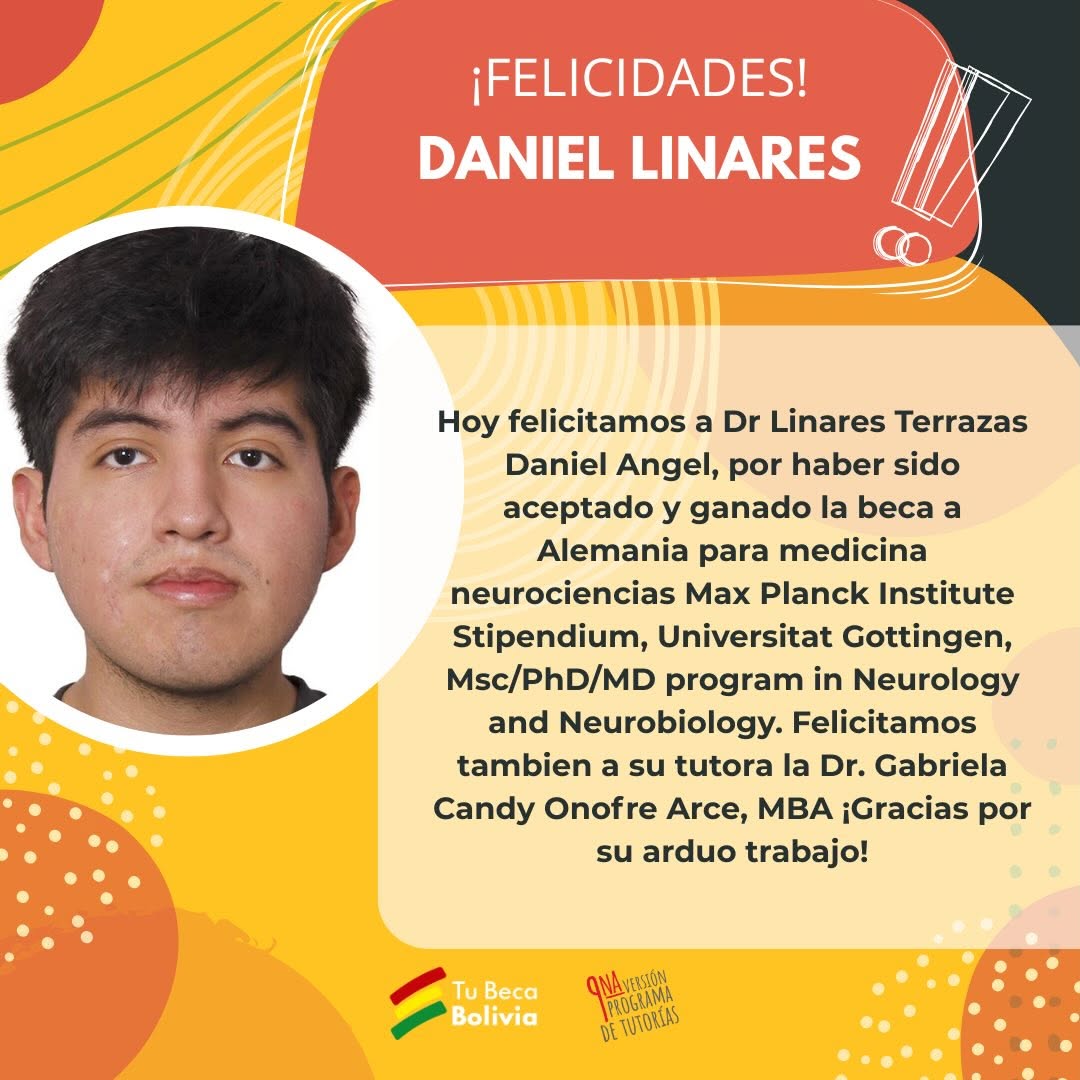 Postulación de Daniel Linares al Instituto Max Planck de Alemania