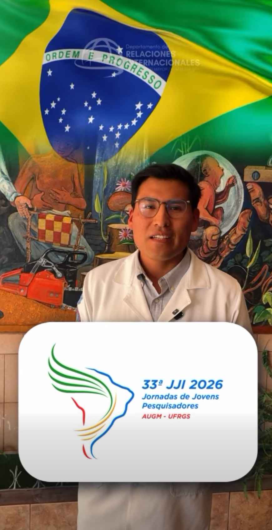 César Orlando Mamani Torrez, joven investigador de la UMSA