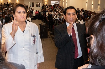 Posesión de nuevas autoridades en la Facultad de Medicina, Enfermería, Nutrición y Tecnología Médica Gestión 2024-2027