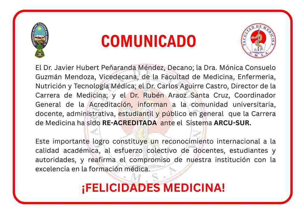 CARRERA DE MEDICINA RE - ACREDITADA