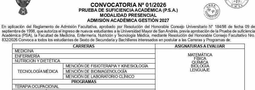 PRUEBA DE SUFICIENCIA ACADEMICA (PSA)